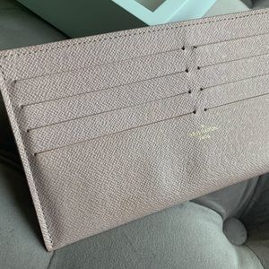 Authentic blush LV credit card holder.